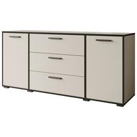 ŠIROKÁ KOMODA BOGOTA XL KASCHMIR/GRAPHIT - sivá/biela, Basics, kompozitné drevo/plast (150/68/40cm) - P & B