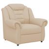 Polstersessel Boston Beige Lederlook - Beige/Schwarz, KONVENTIONELL, Textil (104/102/101cm) - Livetastic