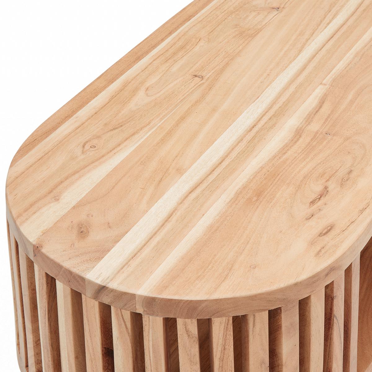 KONFERENČNÝ STOLÍK MADDI -TREND- - čierna/prírodná farba, Lifestyle, kov/drevo (80/40/40cm) - Mömax