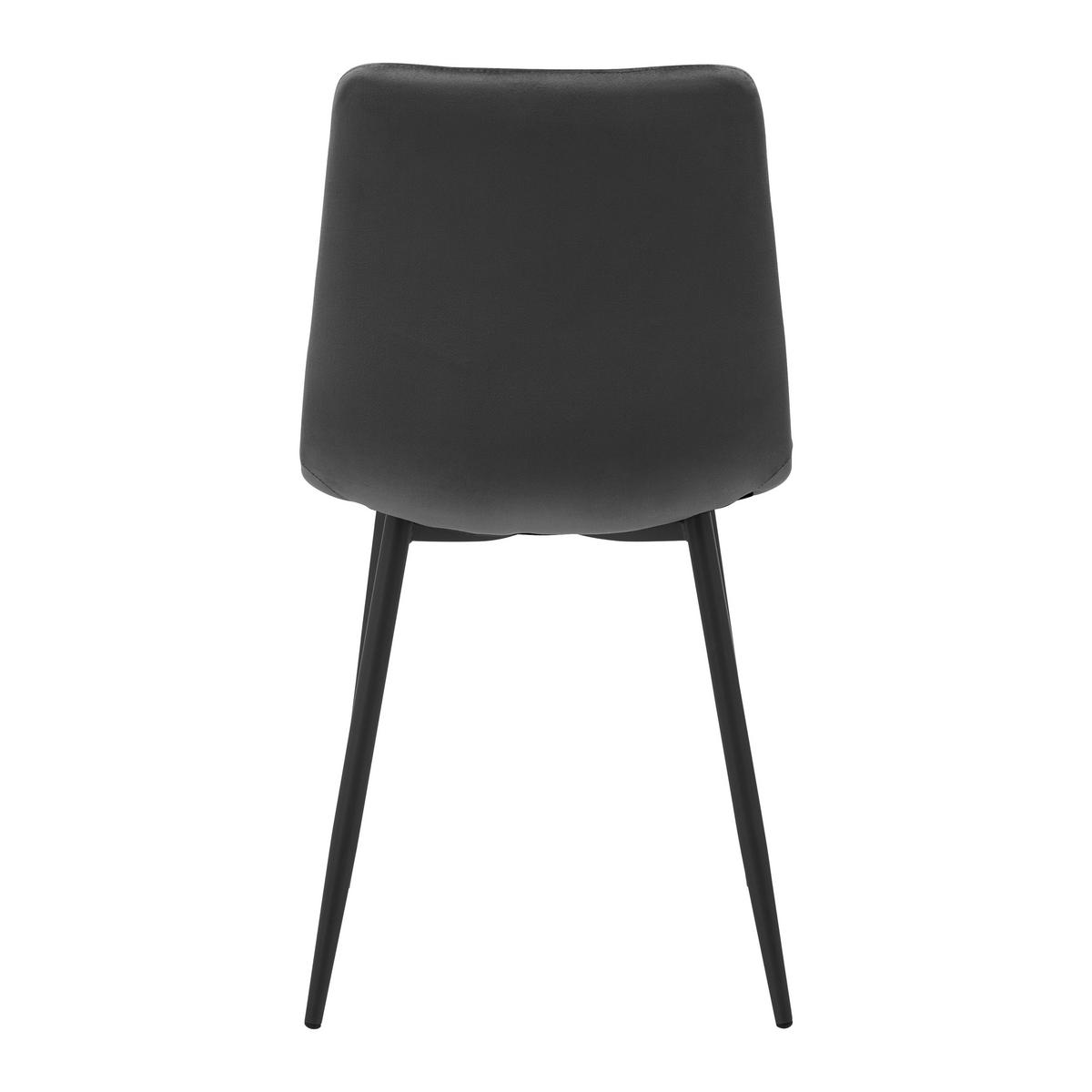 Jedálenská stolička RIA sivá - čierna/tmavosivá, Modern, kov/drevo (43,5/87/54cm) - Bessagi Home