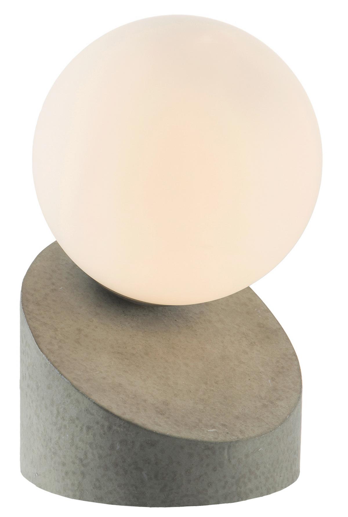 LED-Tischleuchte 503001486x Alisa - Dunkelgrau/Weiß, Design, Glas/Metall (10/16cm) - Novel