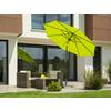 Sonnenschirm Harlem BxHxT: 270x260x270 cm Hellgrün - Anthrazit/Hellgrün, Basics, Textil/Metall (270/260/270cm) - Schneider