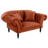 Xxl-sessel Cupido - Rostfarben/Schwarz, Design, Textil (180/94/103cm) - MID.YOU