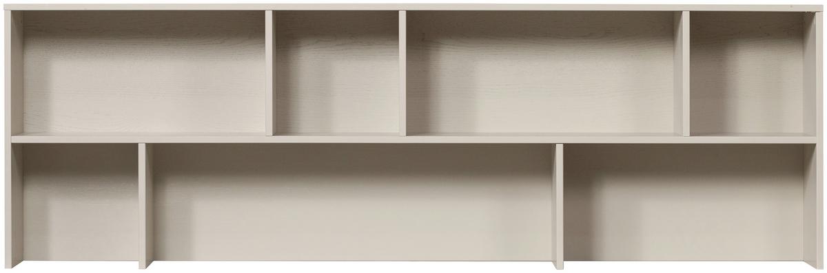 Aufsatzschrank Gravure Beige B: 200 cm - Beige, Design, Holz (200/65/30cm) - Livetastic