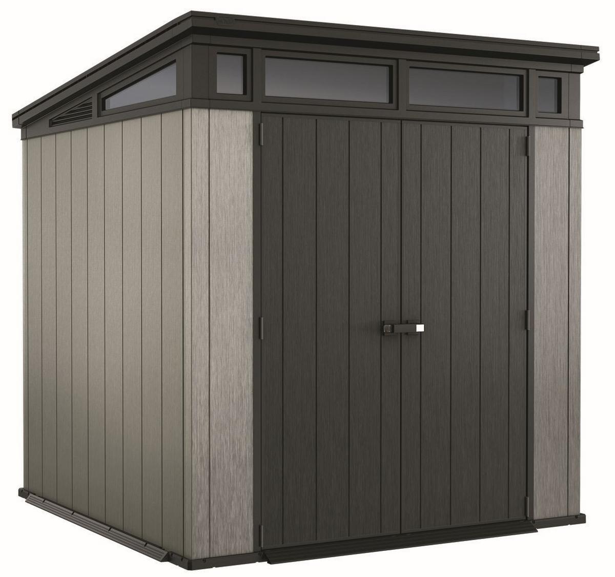 ZÁHRADNÝ DOMČEK ARTISAN 7X7 - sivá, Modern, plast (216/227/216cm) - Ambia Garden