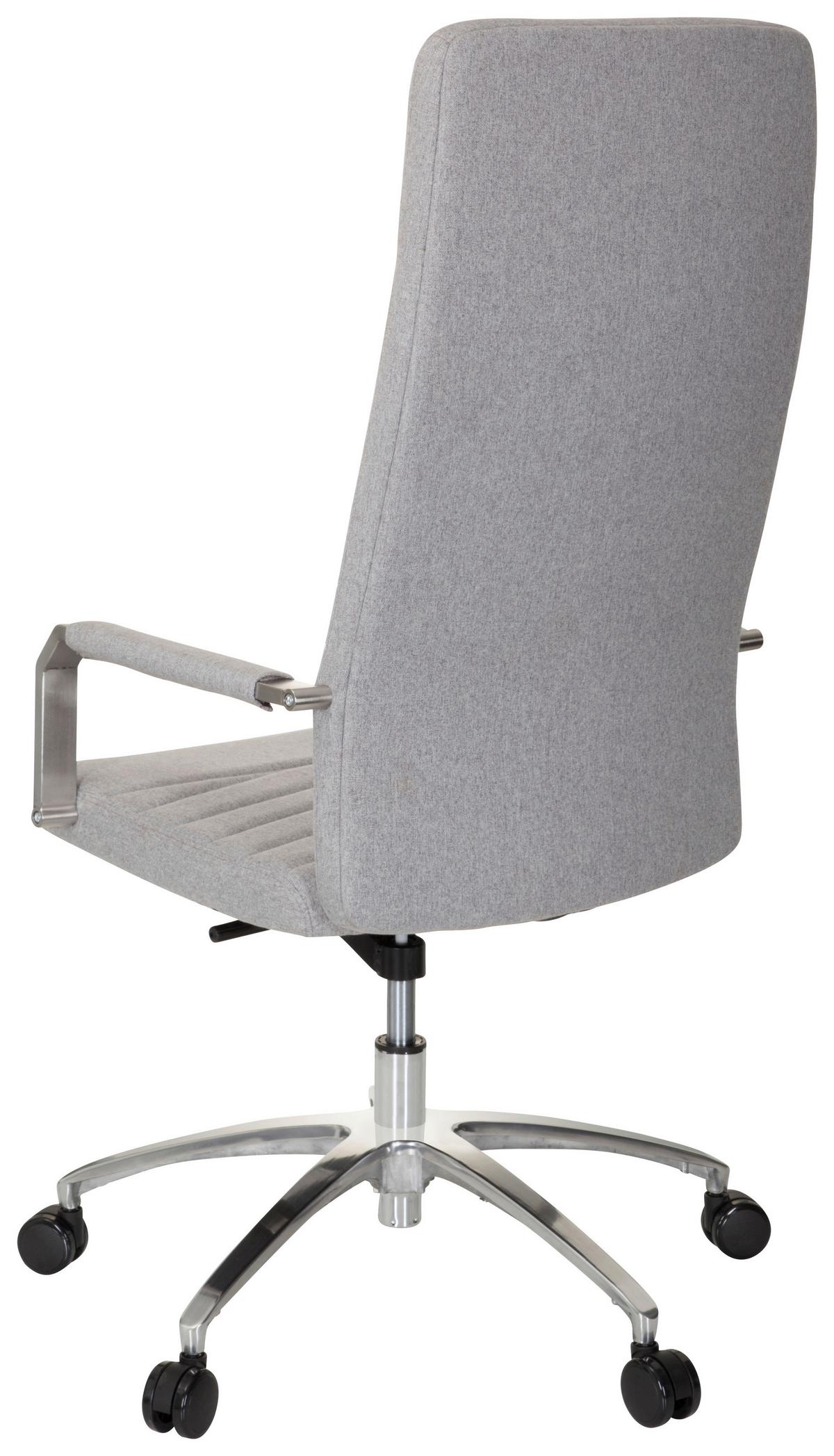 Drehstuhl Saranto Plus Hellgrau - Chromfarben/Hellgrau, MODERN, Kunststoff/Textil (56/131/67cm) - MID.YOU