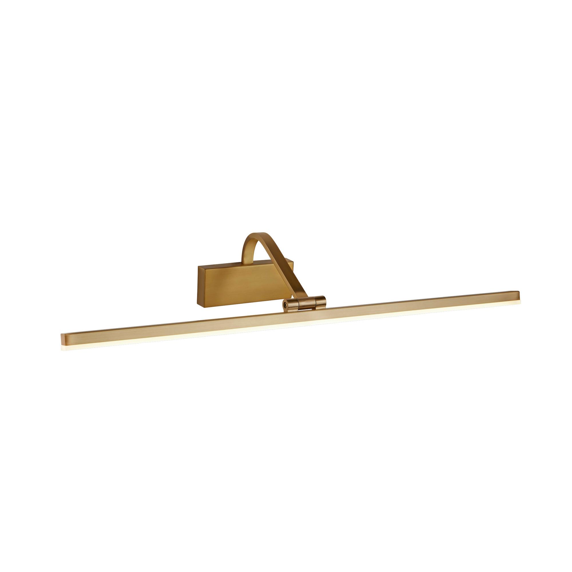 Led-bilderleuchte Bilbao 5551-70sb - Messingfarben, Basics, Metall (70/11cm)