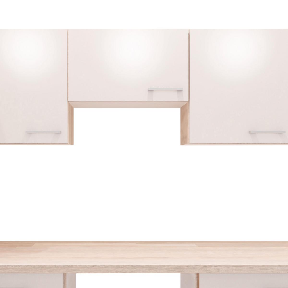 Küchenzeile Nepal ohne Geräte 270 cm Kaschmir/Eiche Dekor - Kaschmir/Eichefarben, MODERN, Holzwerkstoff (270cm) - FlexWell