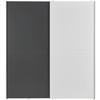 Tolóajtós Szekrény Time 170/190cm - grafitszürke/fehér, Basics, faalapú anyag (170/191/59cm) - Best Price