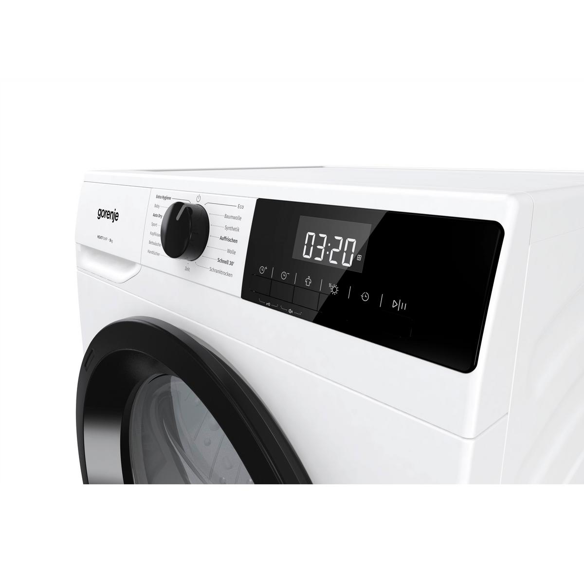 Wärmepumpentrockner D2HNE9D/AT Füllmenge ca. 9 kg, EEKL: D - Weiß, Basics, Kunststoff/Metall (59,5/84,5/64cm) - Gorenje