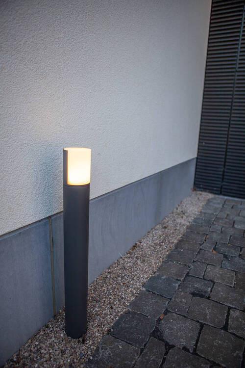 Wegeleuchte Cyra 8w Kunststoff Metall - Anthrazit/Weiß, Basics, Kunststoff/Metall (7,8/13,4cm)