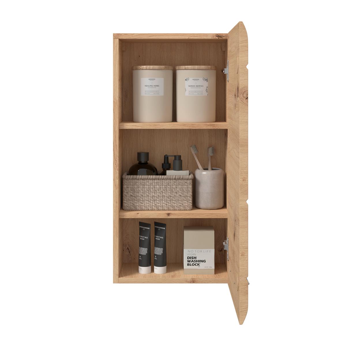 Hängeschrank mit Türdämpfung Avensis B: 35cm, Eiche Dekor - Eichefarben, MODERN, Holzwerkstoff (35/72/20,5cm) - Luca Bessoni