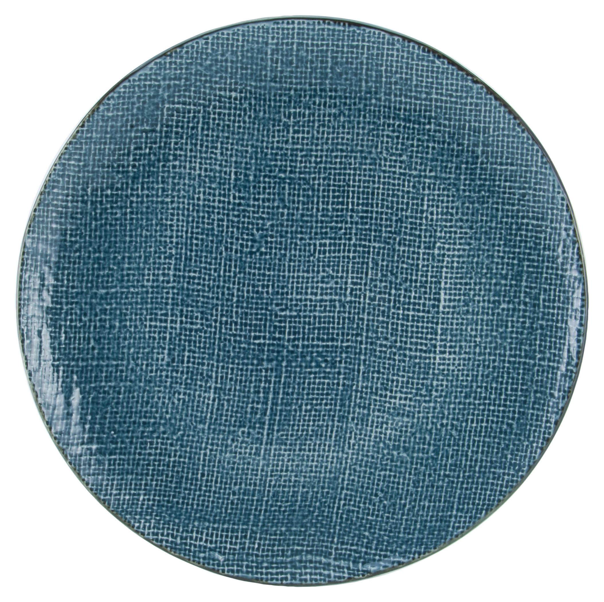 Dezertný Tanier Canvas, Ø: 22cm, Modrá - modrá, keramika (22/22/3cm) - Premium Living