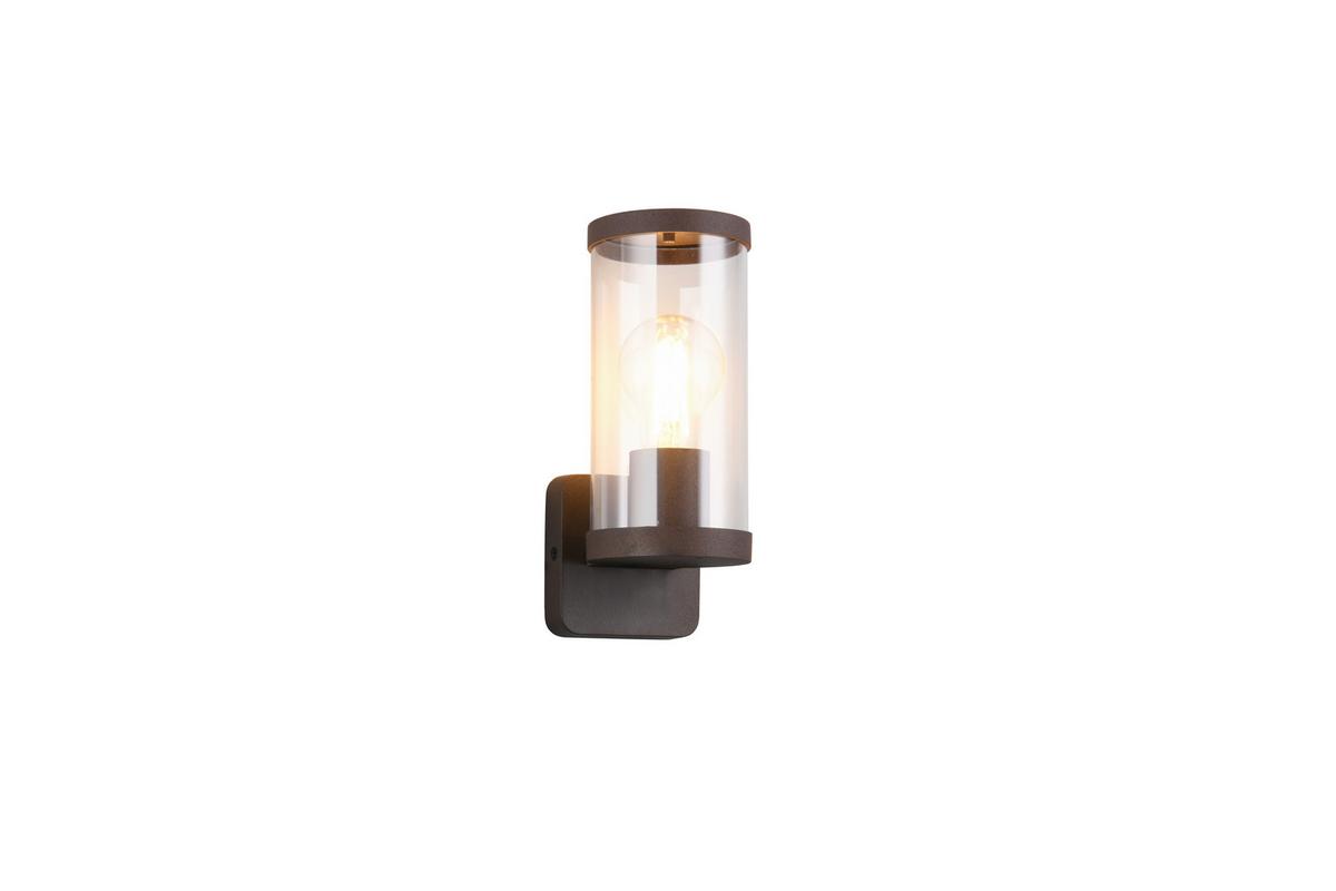AUßENWANDLEUCHTE R21596124 - Rostfarben/Transparent, Design, Kunststoff/Metall (9.5/23cm)