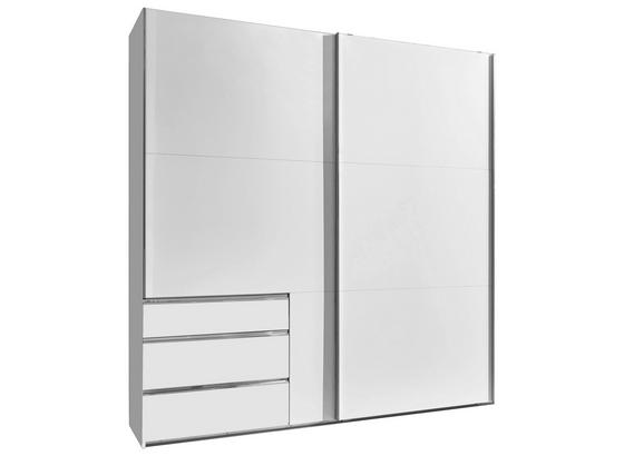 Schwebetürenschrank mit Schubladen 200cm Level 36a - Weiß, MODERN, Holzwerkstoff (200/216/65cm) Schwebetürenschrank mit Schubladen 200cm Level 36a - Weiß, MODERN, Holzwerkstoff (200/216/65cm)
