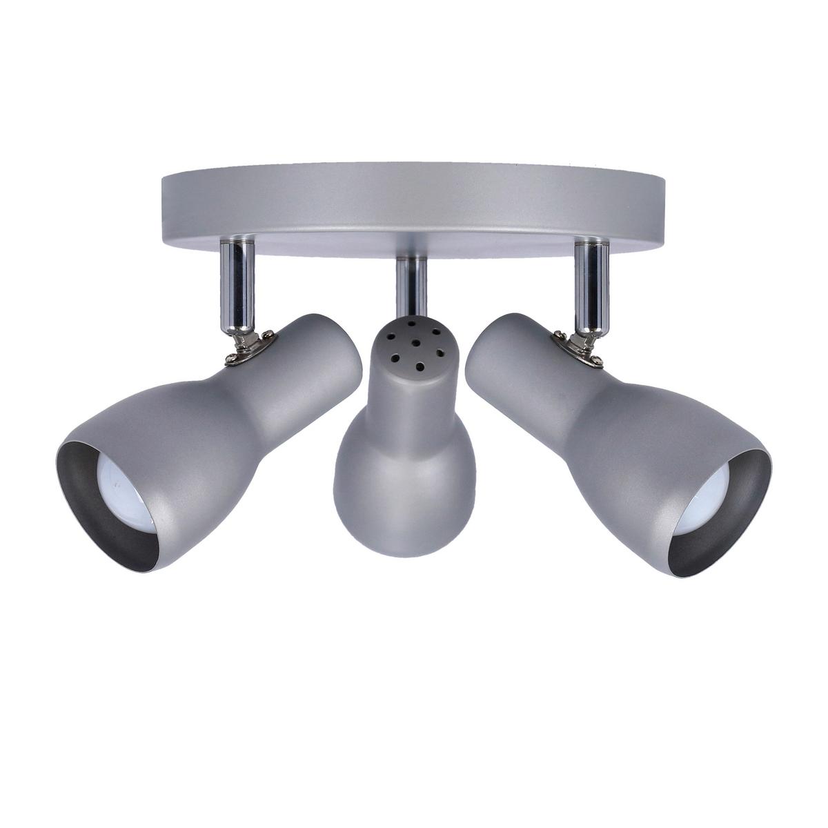 Deckenleuchte 98-44242 Picardo - Silberfarben/Grau, Trend, Metall (29/29/12cm)