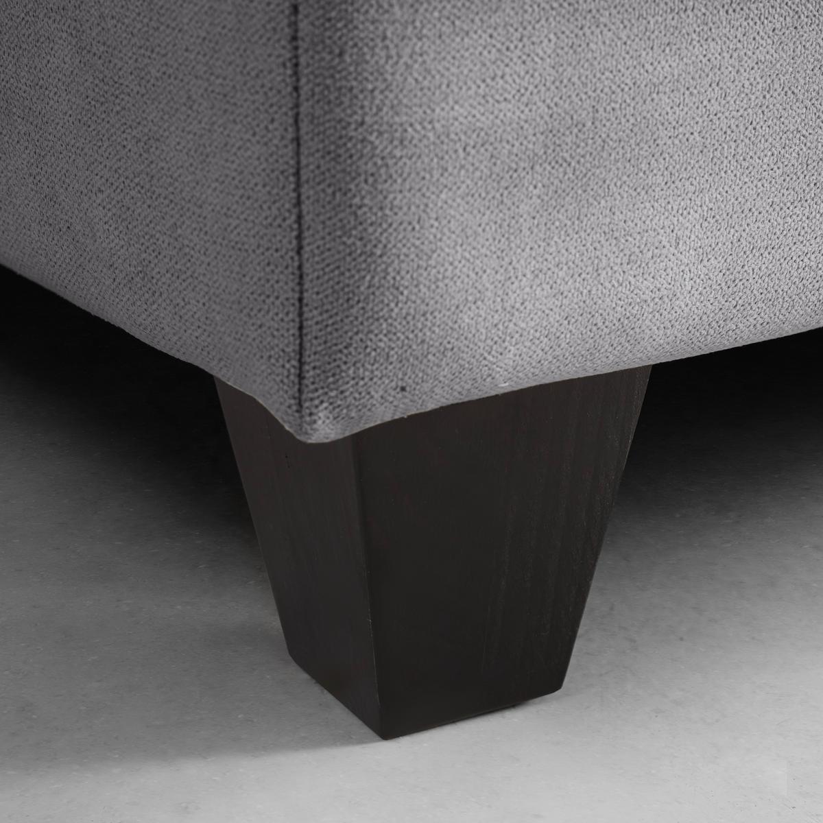 Posteľ boxspring s toperom, 180x200 cm, sivá - čierna/sivá, Modern, drevo/textil (180/200cm) - Bessagi Home