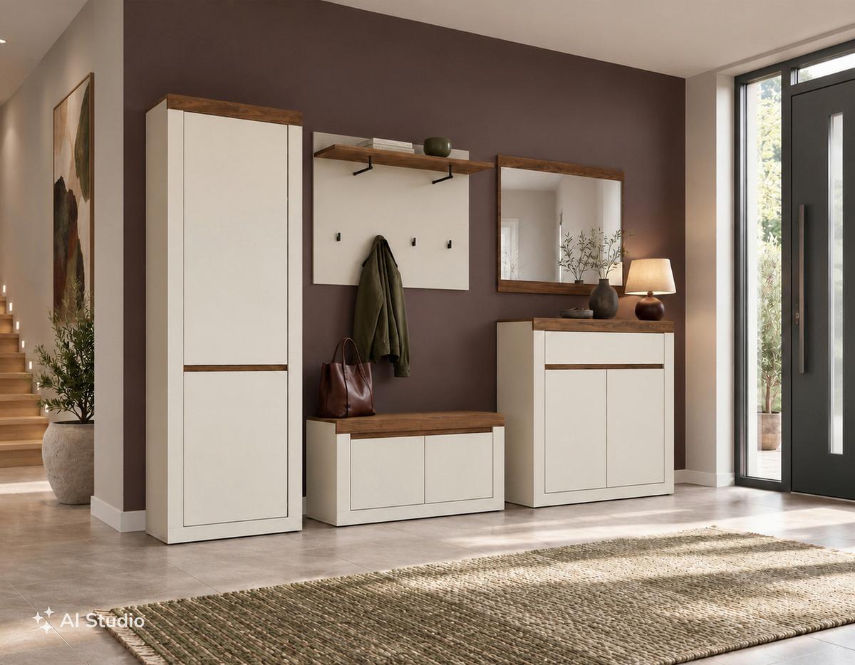 Kommode Salo Kaschmir/Nussbaum B: 94,2cm - Kaschmir/Nussbaumfarben, MODERN, Holzwerkstoff (94,2/109/36,6cm)