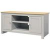 Lowboard Emerald Grau Naturfarben B: 120 Cm - Naturfarben/Grau, Design, Holzwerkstoff (120/58/39cm) - MID.YOU