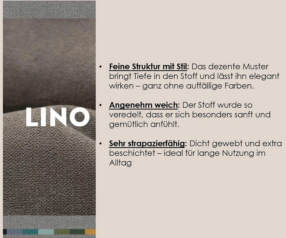 Ecksofa Chance, Grau S: 265x164 cm - Schwarz/Grau, MODERN, Textil (265/164cm) - Trendmanufaktur