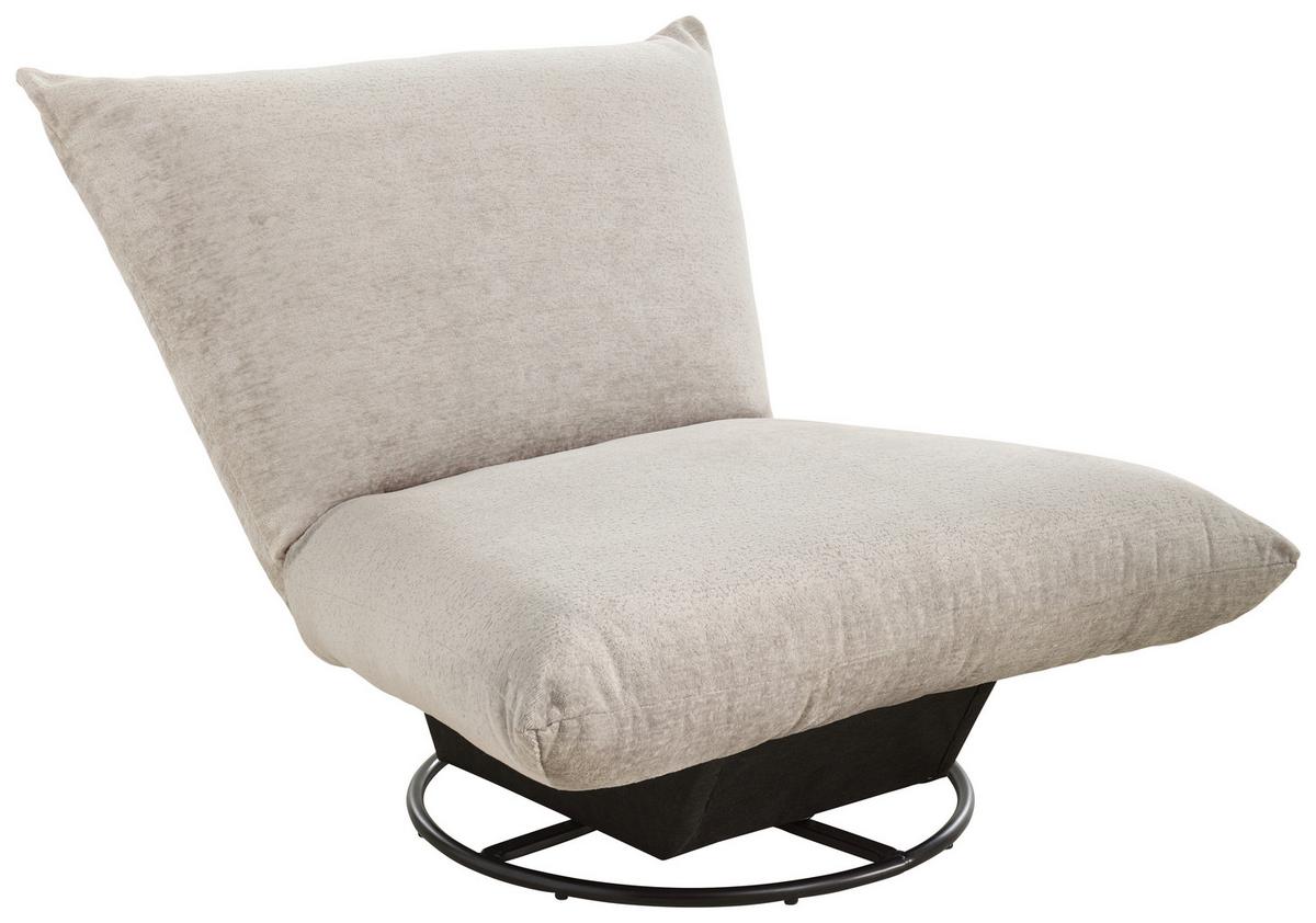 Relaxsessel Cremona Polyester Weiß - Schwarz/Weiß, Design, Textil (100/78/96cm) - Livetastic