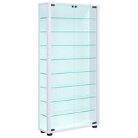 Vitrína, š: 59 cm - bílá/černá, Design, kompozitní dřevo/plast (59/114/18cm) - MID.YOU