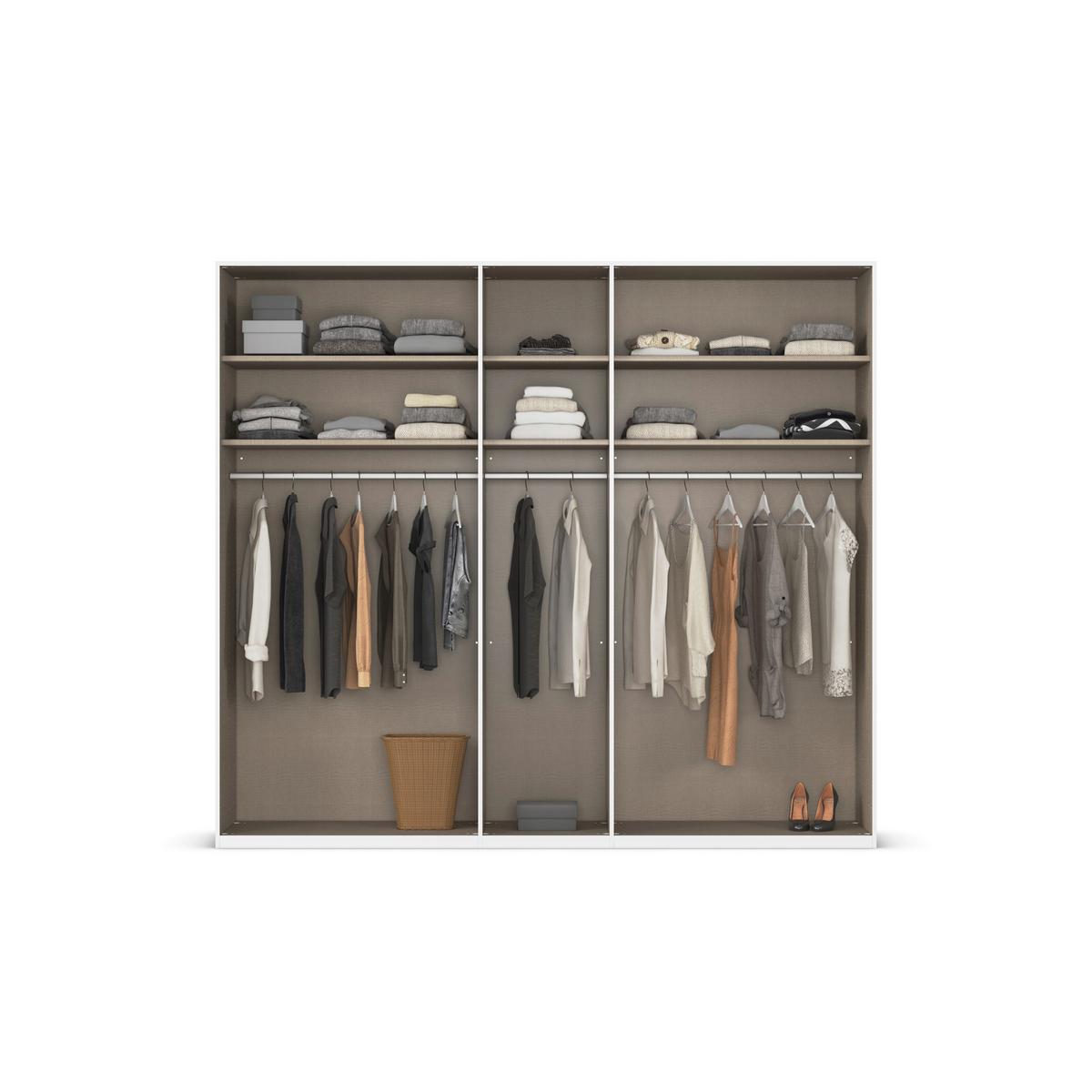 Drehtürenschrank Alabama Weiß B: 226 Cm - Weiß, MODERN, Holzwerkstoff (226/229/54cm) - Rauch Möbel