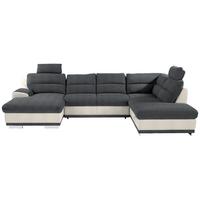 Sedacia súprava do U Seaside sivá / biela - sivá/biela, Konventionell, kov/textil (165/334/218cm) - Luca Bessoni