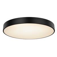 LED-Deckenleuchte Wiss Ø 60 cm mit Fernbedienung - Schwarz/Weiß, Basics, Kunststoff/Metall (60/10,5cm) - Globo
