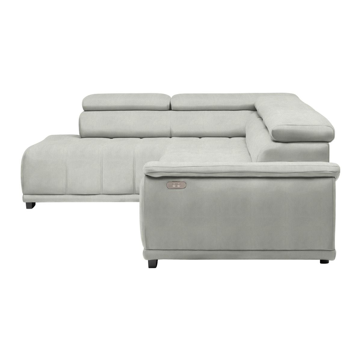 Rohová sedačka GRINALDI, levá, písková - černá/pískové barvy, Moderní, textil/plast (206/283cm) - Premium Living