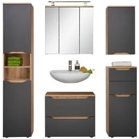 Badezimmer Giga Eichefarben/anthrazit B: 150cm - Anthrazit/Eiche Artisan, MODERN, Holzwerkstoff (150/190/40cm)