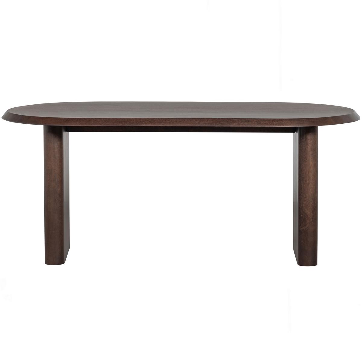 ESSTISCH Ellips Walnussfarben L: 180cm - Walnussfarben, MODERN, Holz (180/90/75cm) - Livetastic