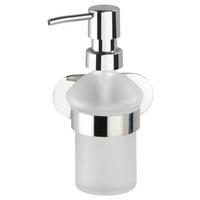 DÁVKOVAČ MÝDLA TURBO-LOC -SB- - bílá/barvy chromu, Moderní, kov (10/16,5/10,5cm) - Mömax