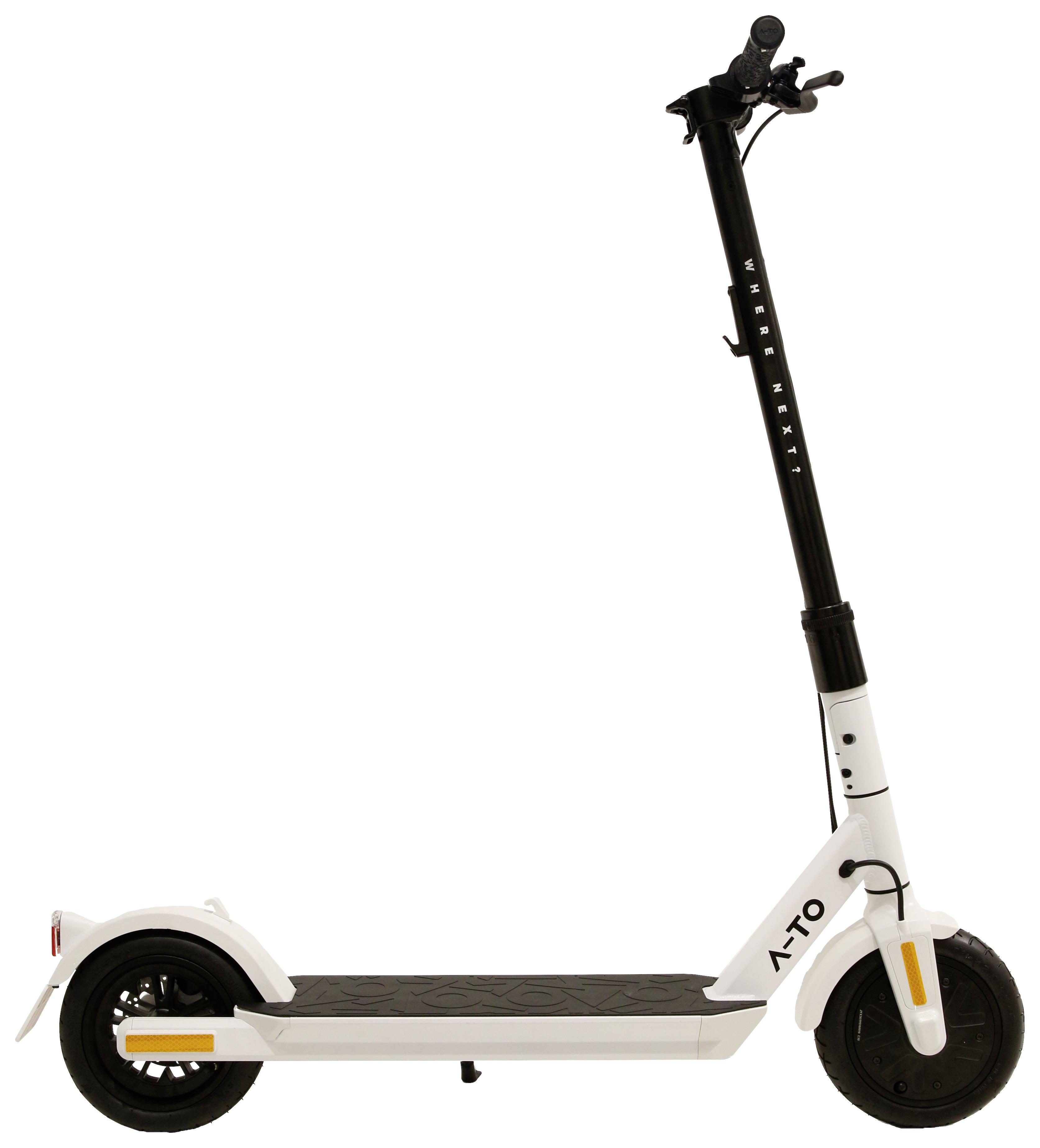 Elektroscooter in Weiß &  Schwarz