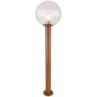 Außenleuchte Ossy 15 Watt Glas - Klar/Naturfarben, Basics, Glas/Metall (25/100cm) - Globo