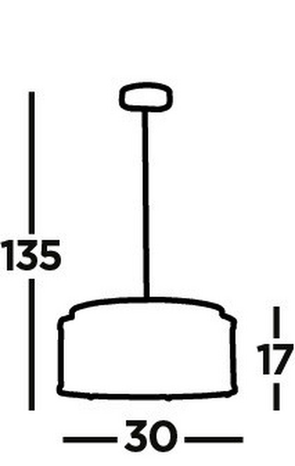 Hängeleuchte Elise H: 134 cm 3-Flammig, höhenverstellbar - Chromfarben, KONVENTIONELL, Glas/Metall (30/134cm)