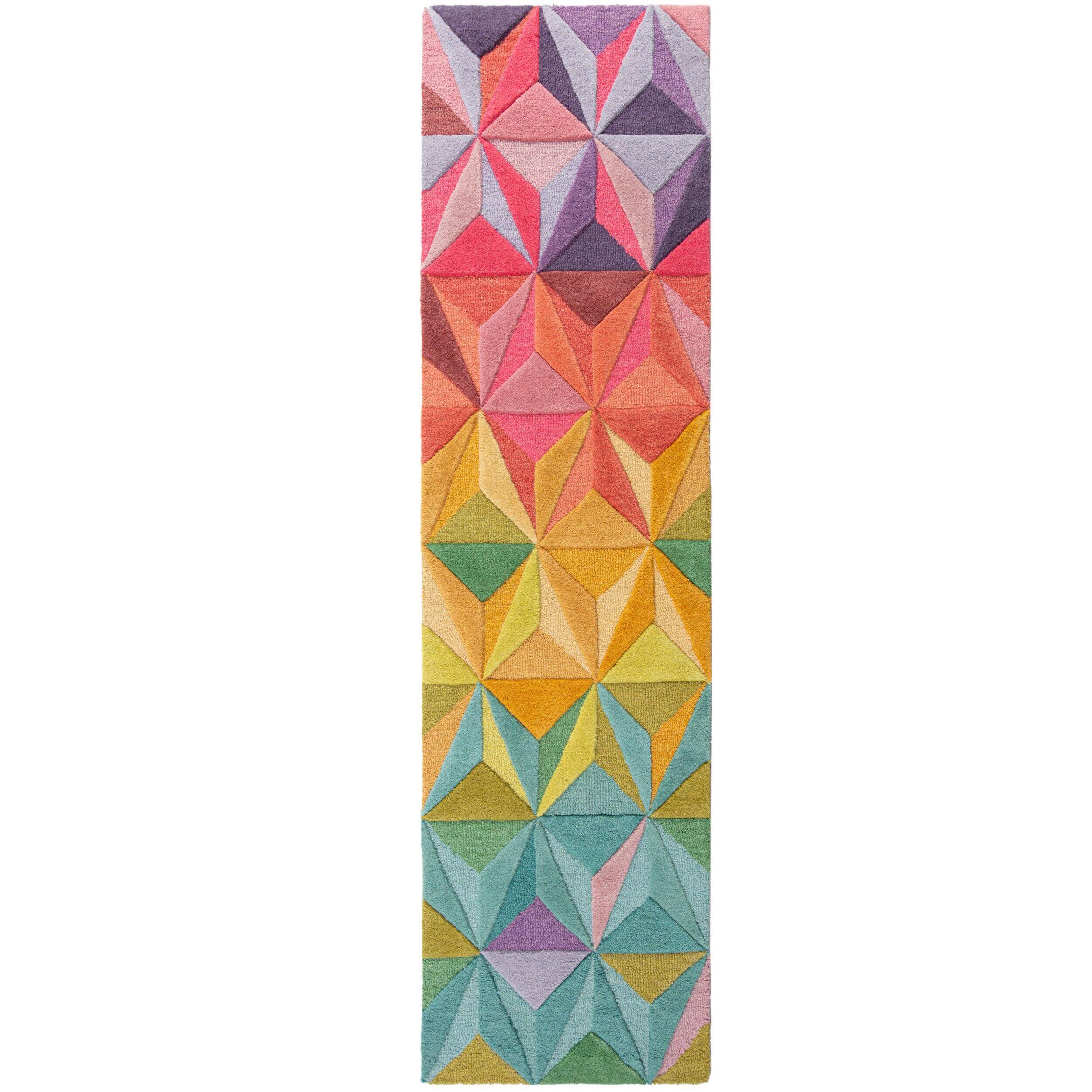 Wollteppich Multicolor 230x60 cm - Multicolor, Basics, Textil (230/60cm)