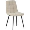 Vierfußstuhl Nevio Leinenoptik Beige, B: 45 Cm - Beige/Schwarz, KONVENTIONELL, Holz/Textil (45/89/58cm) - MID.YOU