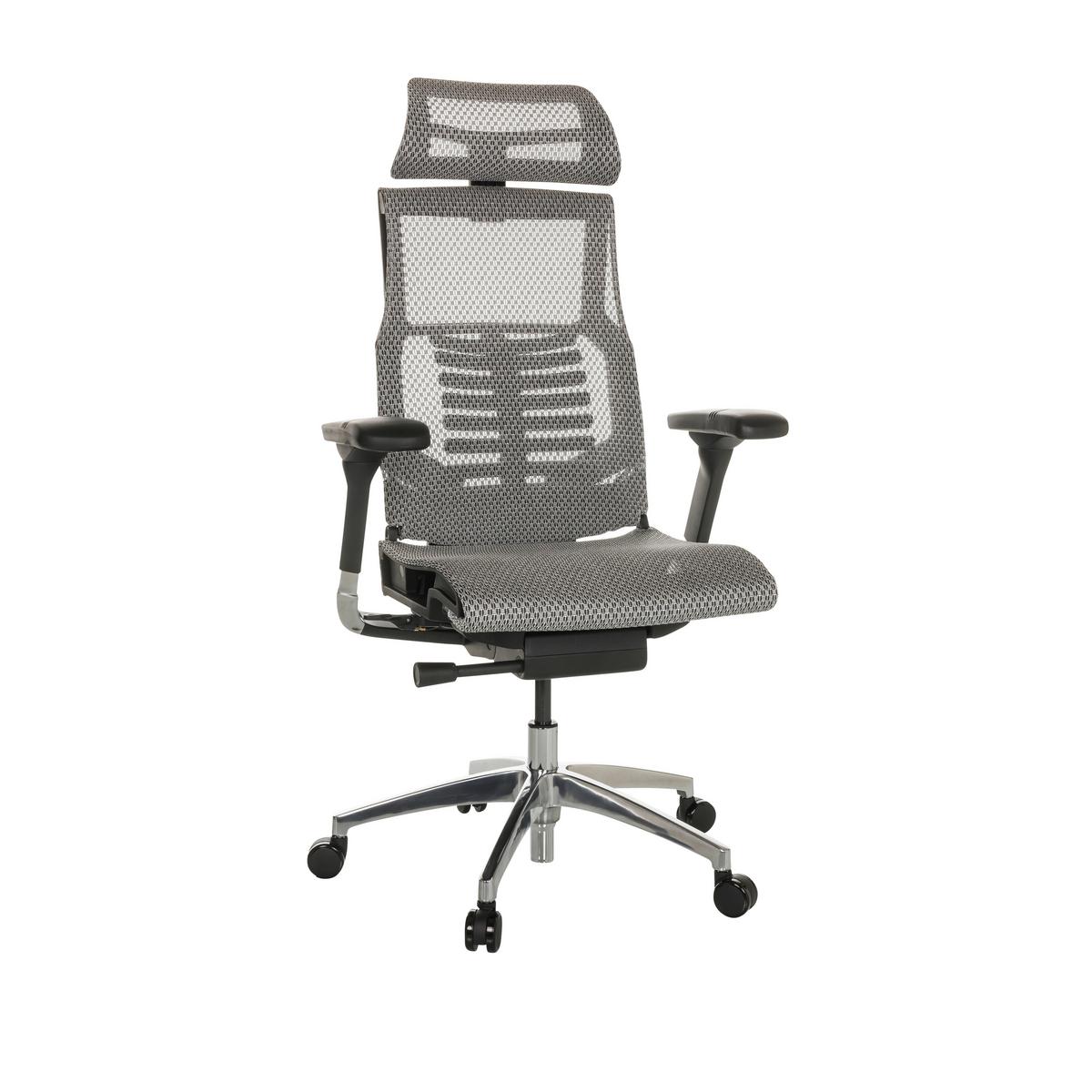 Drehstuhl Dynafit Ii - Silberfarben/Hellgrau, Basics, Kunststoff/Textil (67/119-135/60cm) - MID.YOU