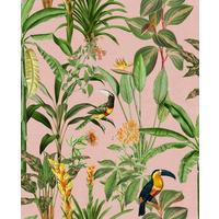 Vliestapete 112043 - Pink/Gelb, Basics, Papier/Kunststoff (52/1005cm)