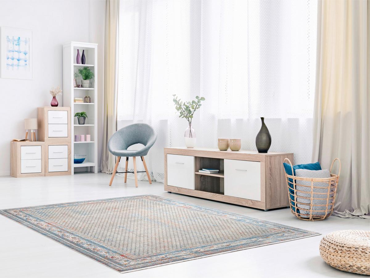 WEBTEPPICH MONZA - Multicolor/Grau, KONVENTIONELL, Textil (120/180cm) - Dieter Knoll