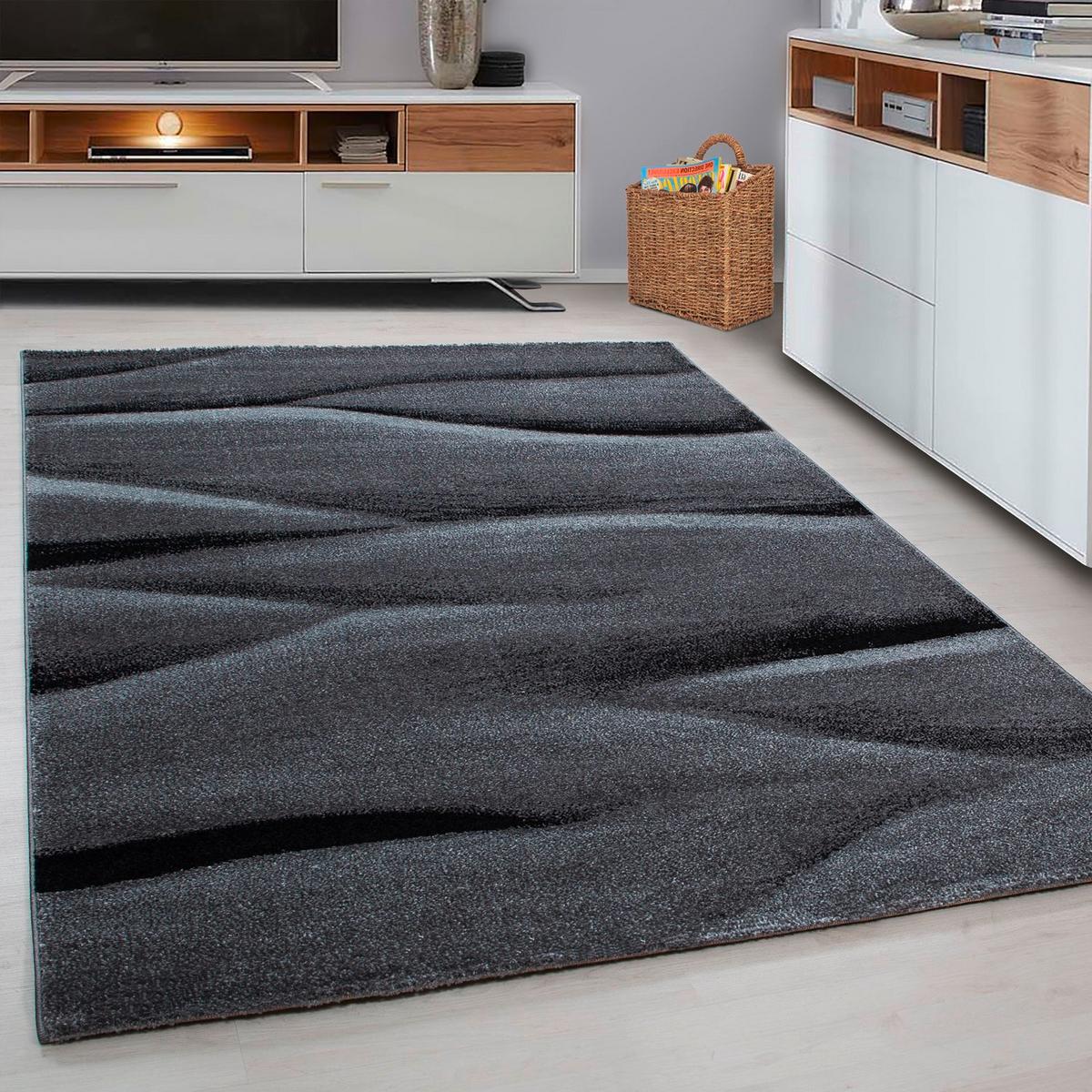 Webteppich Schwarz Naturfaser Lucca 80x150 Cm - Schwarz, Trend, Textil (80/150cm)