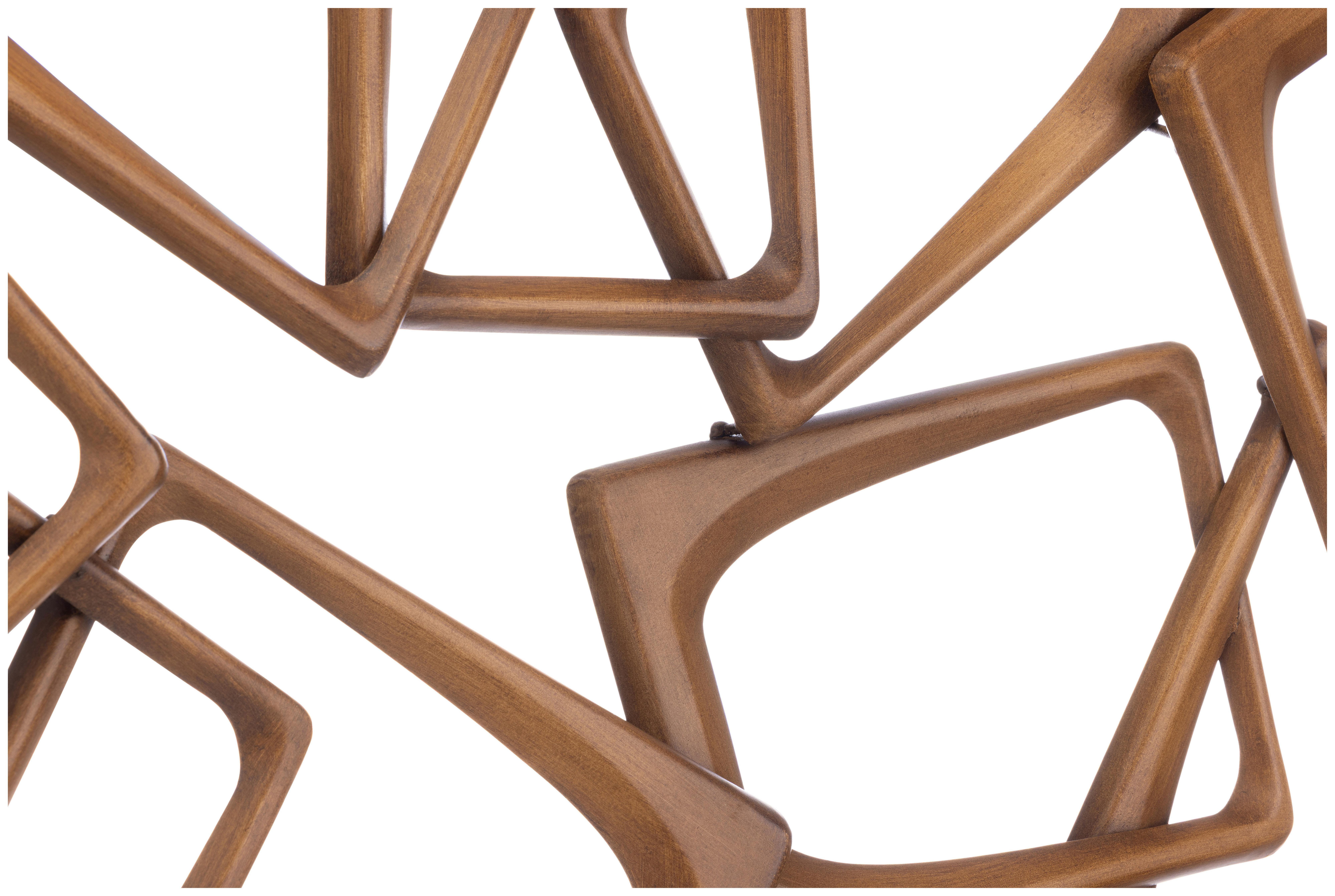 Wanddeko Luna - Braun, KONVENTIONELL, Metall (120/7,5/56cm) - Luca Bessoni