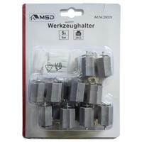 Gerätehalter Hugo Metall 5 Stk., Wandmontage - Silberfarben/Grau, Basics, Kunststoff/Metall