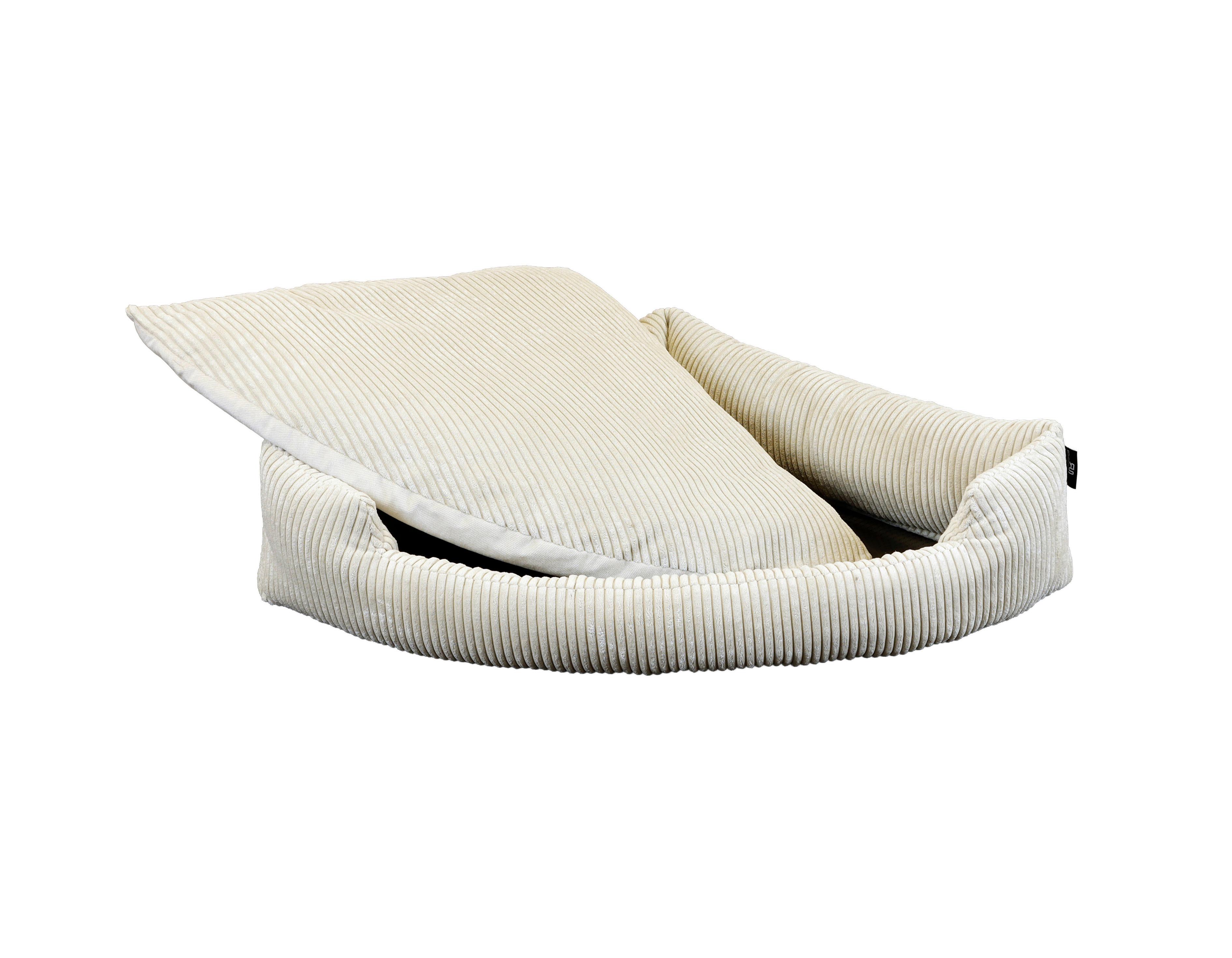 Hundebett Tabby Gr. 2 Beige, Lxbxh: 100x70x17 Cm - Beige, Basics, Textil (100/70/17cm)