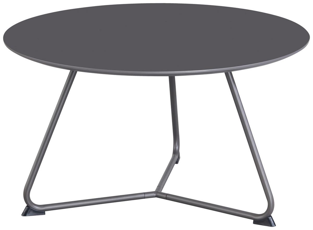 KONFERENČNÍ STOLEK MICA - šedá, Moderní, kov/kompozitní dřevo (70/40cm) - Mömax