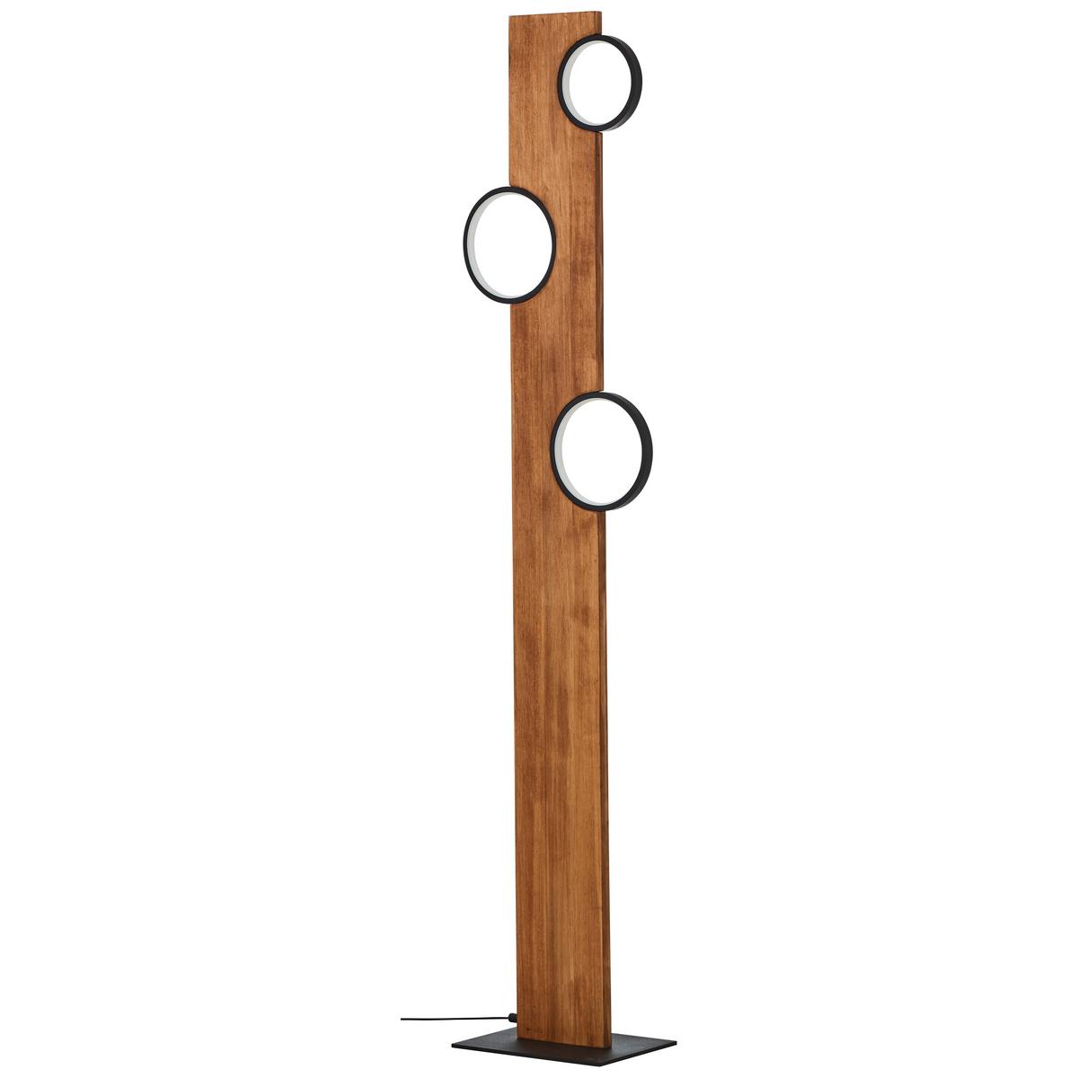 Led-stehleuchte G99935/76 Cheesy - Hellbraun/Schwarz, Natur, Holz/Metall (140,4/31,2/18cm) - Brilliant
