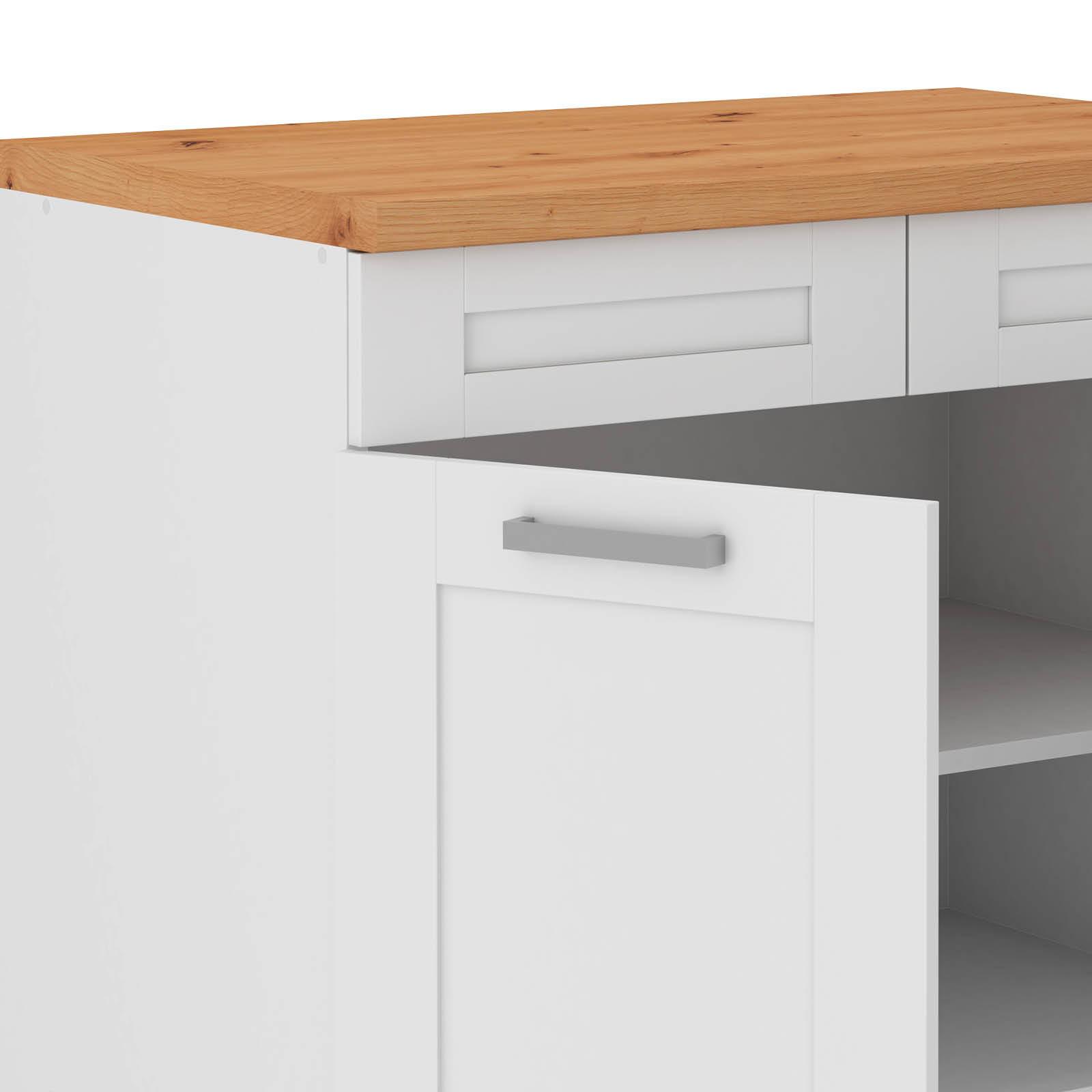 SKRINKA POD DREZ LUISA        SPU100 - biela/dub artisan, Romantik / Landhaus, kov/kompozitné drevo (100/86/60cm)