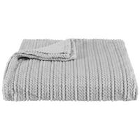 Kuscheldecke Angela - Silberfarben, MODERN, Textil (180/220cm) - Luca Bessoni