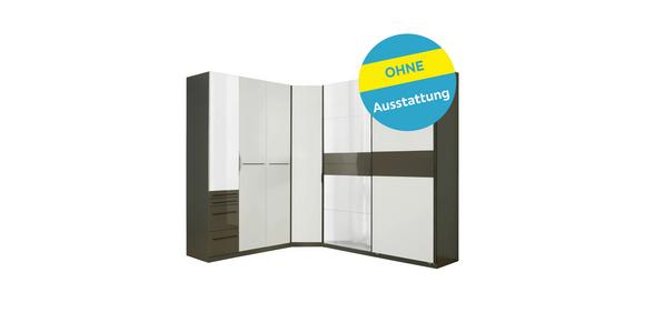 Eckschrank Mit Spiegel B: 225cm Ondega Anthrazit/Weiß - KONVENTIONELL (225/242,2/319cm) - Ondega